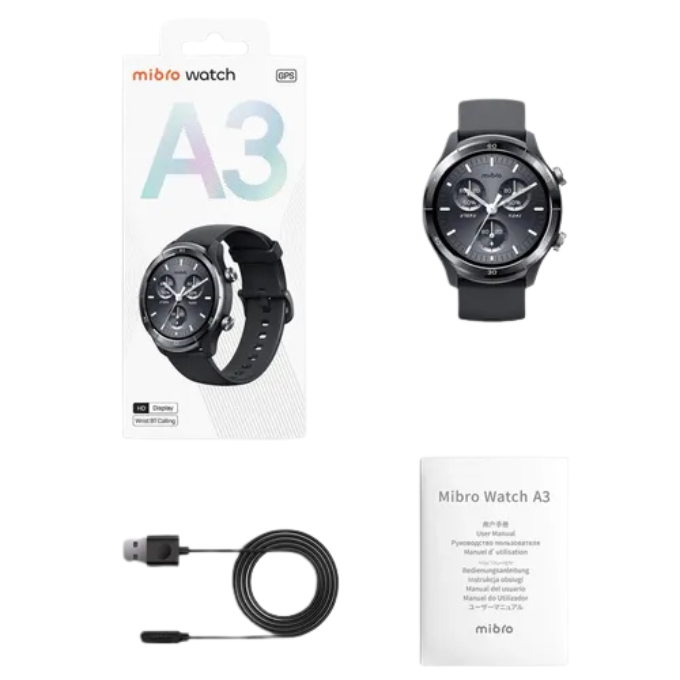 Mibro Watch A3 – Montre Connectée HD 1.39